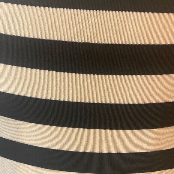 BCBG Max Azria Long Stripped Knit Stretch Top - Picture 5 of 16